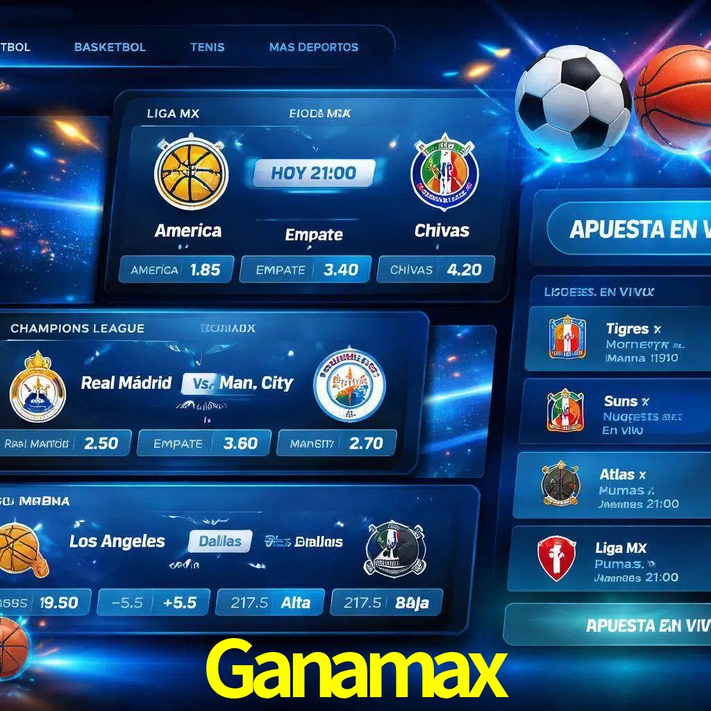 Mercados de apuestas deportivas Ganamax para jugadores en México
