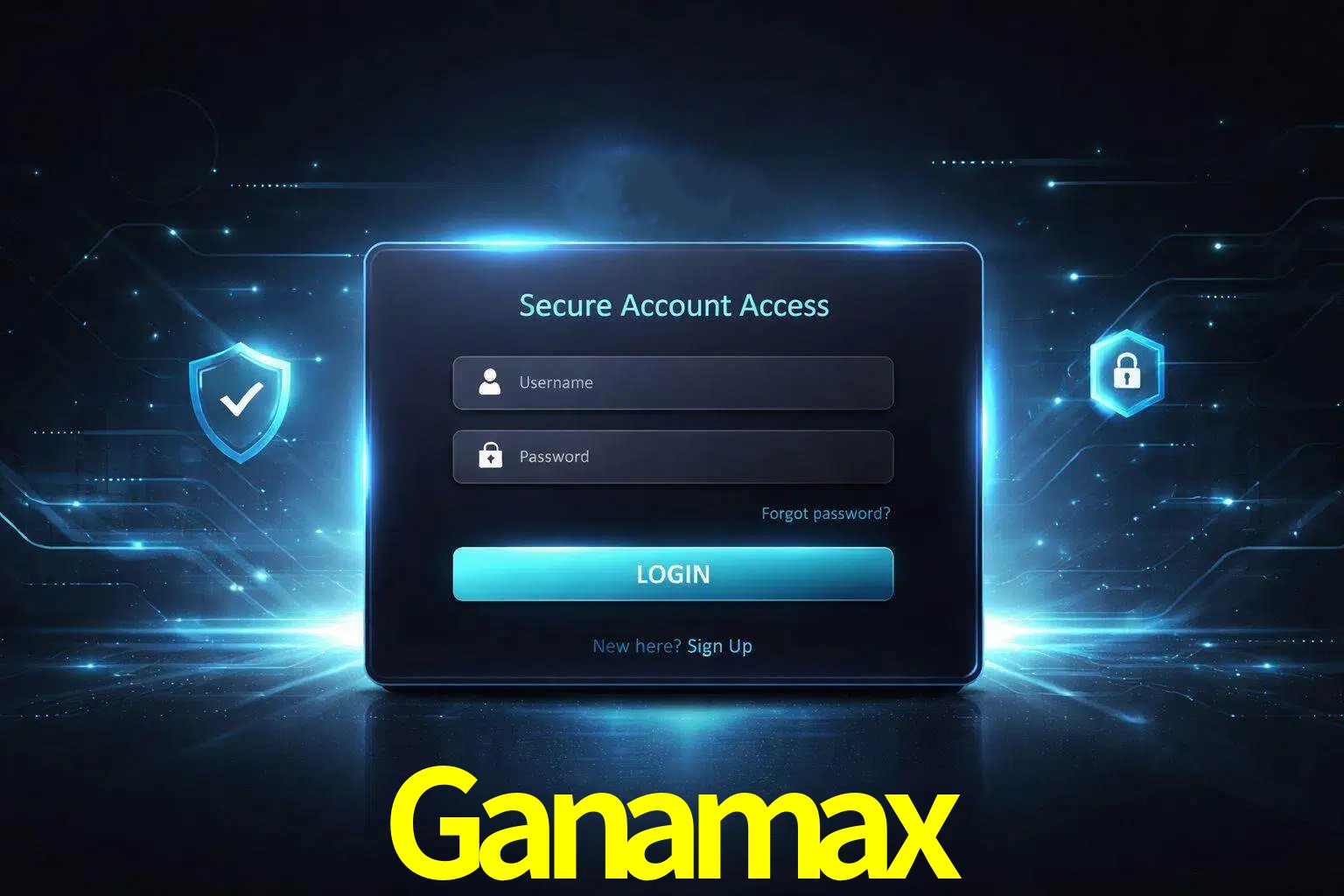 Pantalla de inicio de sesión de cuenta Ganamax para usuarios en México