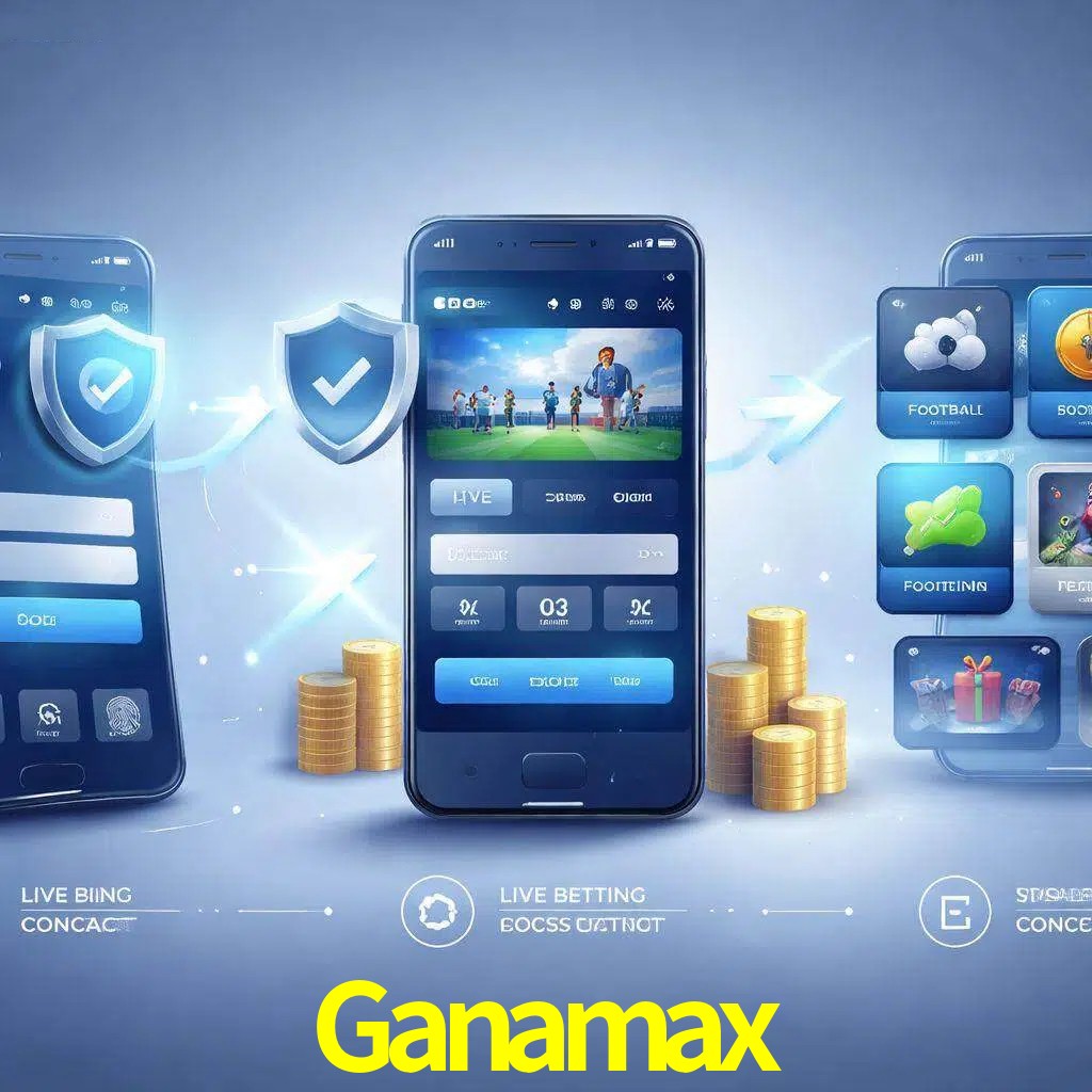 Pasos de acceso a la app Ganamax en pantalla de teléfono móvil
